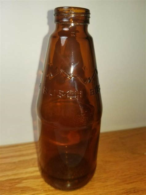 Nice Vintage Anheuser Busch Amber Glass Beer Bottle Busch Beer Empty