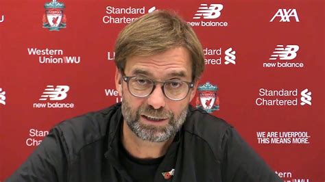 Jurgen Klopp Full Pre Match Press Conference Liverpool V Man City