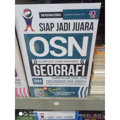 Jual Buku Siap Jadi Juara Osn Geografi Untuk Sma Kumpulan Soal Osn