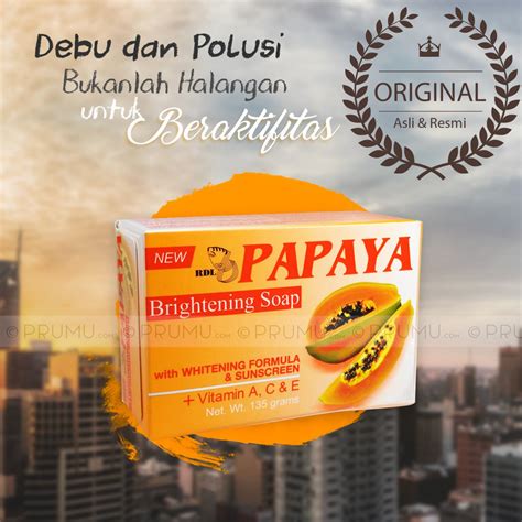 Jual Asli Resmi Sabun Rdl Papaya Gram Sabun Pepaya Papaya