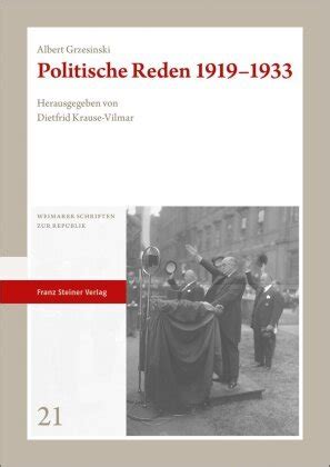 Politische Reden 1919 1933 Franz Steiner Verlag Książka w Empik