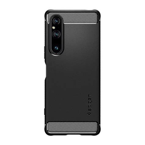 Spigen Rugged Armor Sony Xperia 1 V Suojakuori Musta Suojakalvotukku