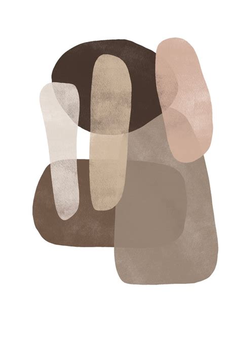Nude Colors Digital Abstract Etsy