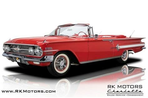 1960 Chevrolet Impala Roman Red Convertible 348 V8 2 Speed Automatic