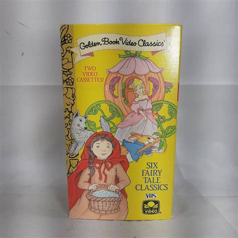 Golden Book Video Classics VHS Set of 2 1991 Six Fairy Tale Classics ...