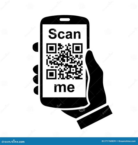 Qr Code Set Scan Me Scan Qr Code Icon Template Scan Me Qr Code For