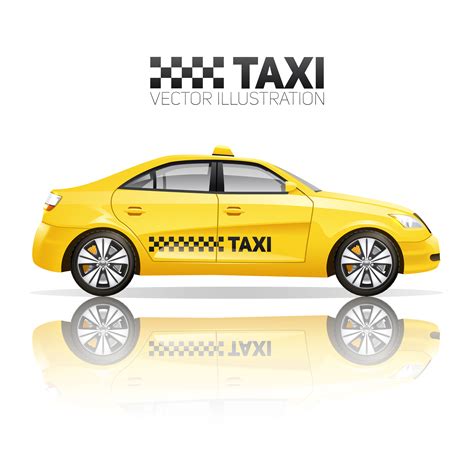 Realistic Taxi Illustration 461449 Vector Art at Vecteezy