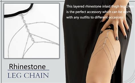 Atentuyi Geschichtetes Kristall Bein Kette Silber Sexy Bikini Strand Geschirr B Hmischen K Rper