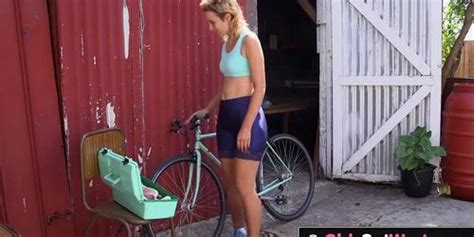 Girlsoutwest Horny Blonde Fucks Her Hairy Pussy Outdoors Tnaflix