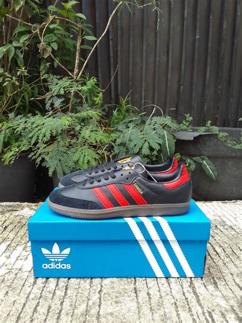 Adidas Samba Team Manchester United Fesyen Pria Sepatu Sneakers Di