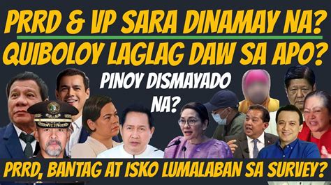 DISMAYADO SA MARCOS PRRD AT VP SARA DINAMAY SA QUIBOLOY SENATE HEARING