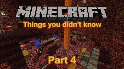 Things You Possibly Didn T Know About Minecraft Part 4 YouTube