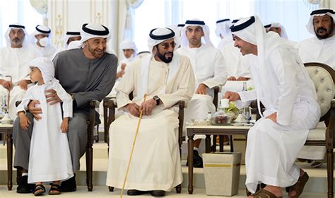 His Highness UAE President Receives Ruler Of Umm Al Qaiwain CP