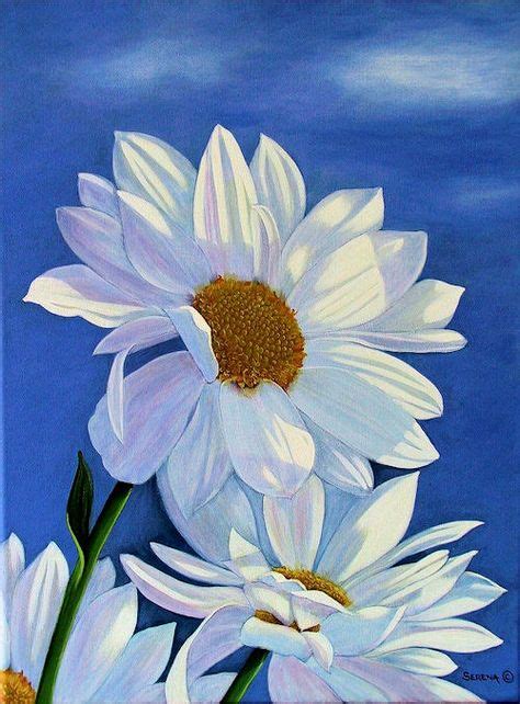 10 Best Daisy Paintings Images Daisy Painting Canvas Painting