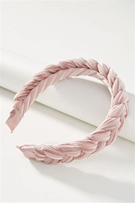 Braided Velvet Headband Anthropologie Half Braided Hairstyles Box