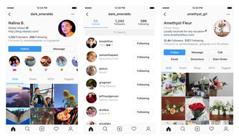 Im Überblick Redesign Für Instagram Unternehmensprofile Mit Tabs