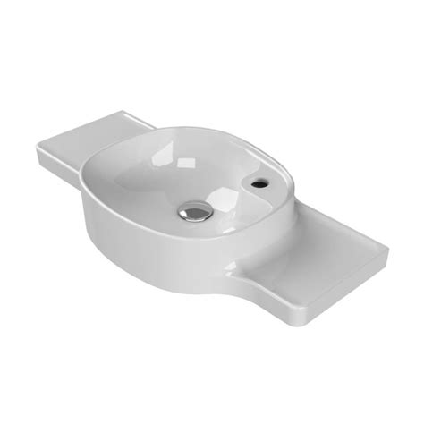 CeraStyle 043800 U By Nameek S Harmony Narrow Ceramic Wall Mounted Sink