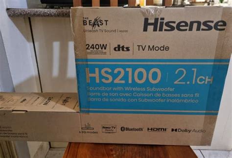 Hisense 2 1 Ch Soundbar HS2100 HS2100 Home Theatre Systems