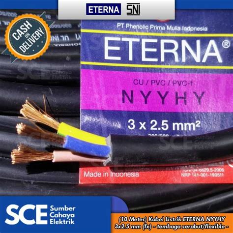 Meter Kabel Listrik Eterna Nyyhy X Mm Fx V