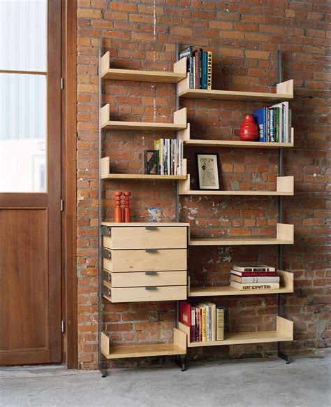 AS4 Modular Shelving System On Brick Wall In 2024 Wall Shelving