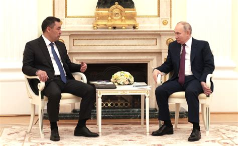 Meeting With President Of Kyrgyzstan Sadyr Japarov President Of Russia