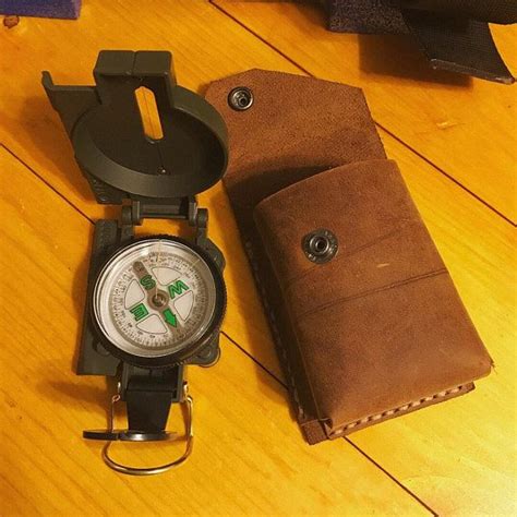 Leather Compass Case Compass Belt Pouch Rustic Compass Etsy Belt Pouch Leather Rustic