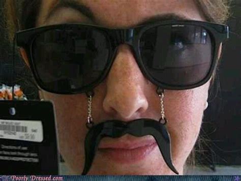 Poorly Dressed Fail With Images Sunglasses Mustache Square Sunglasses Women