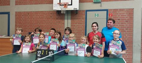 Tischtennis Ortsentscheid Der Mini Meisterschaften In Versbach