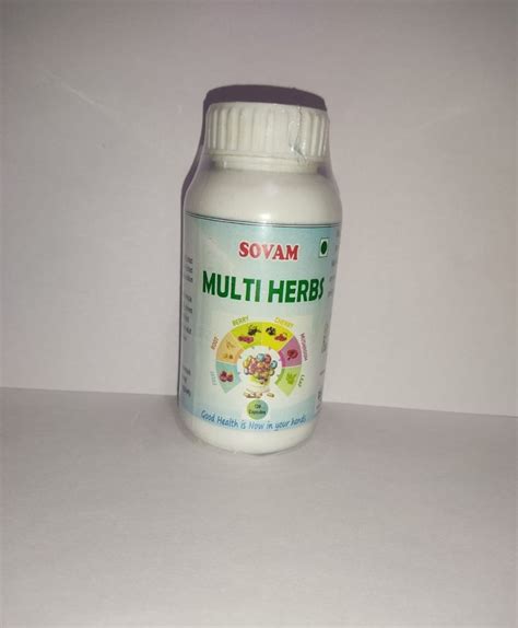 Sovam Multi Herbs Capsule Packaging Size 60 Capsules Packaging Type