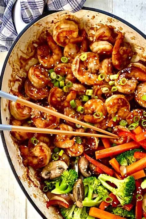 Sizzling Hibachi Shrimp And Vegetables