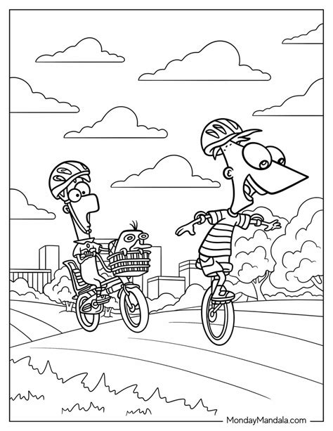 phineas and ferb coloring pages 3