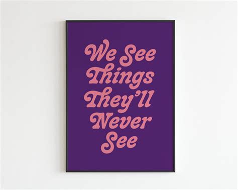 Oasis Live Forever We See Things Theyll Never Etsy