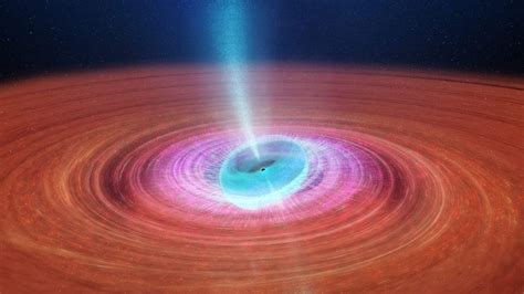 This Black Holes Jets Wobble Like Crazy Because Its Warping Space