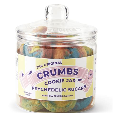 The Original Crumbs Bakeshop Psychedelic Sugar Cookie Jar 7 Oz