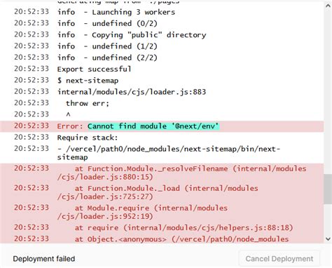 Reactjs Cannot Find Module Next Env Next Js Vercel Stack Overflow