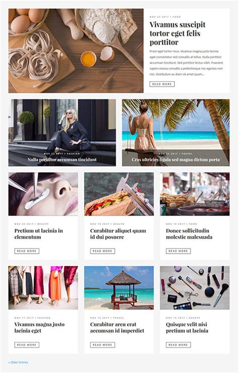 Free Divi Layout For A Grid Based Blog Page Divi Theme Layouts