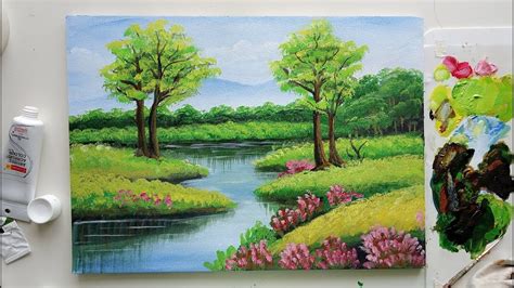 30 Incredible Easy Landscape Paintings - Home Decoration and ...