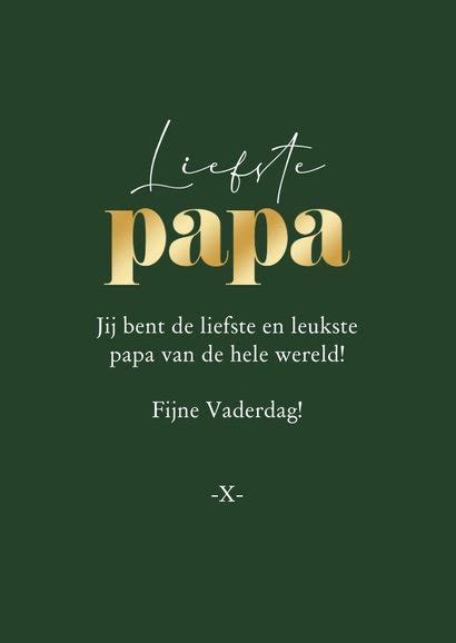 Fotocollage Kaart Hartjes Goud Liefste Papa Kaartje Go