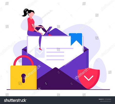 Data Protection Concept Business Woman With Royalty Free Stock