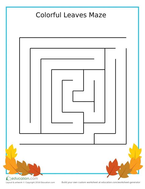 Fun Fall Themed Maze For Toddlers Mommy Connections