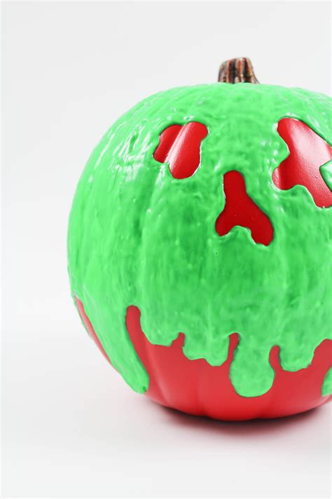 DIY Halloween Poison Apple Pumpkin - Let's Mingle Blog