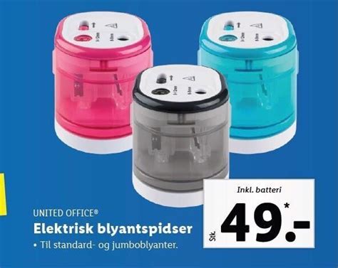 Elektrisk Blyantspidser Tilbud Hos Lidl