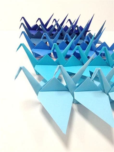 Ombre Origami Origami Cranes Origami Butterflies Origami Etsy