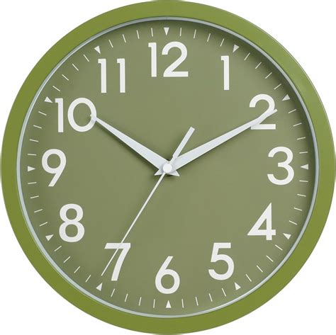 Mosewa Modern Wall Clock Silent Non Ticking 10 Inch Wall