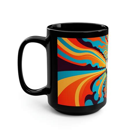 Boho Modern Psychedelic Soccer Player 15 Oz Coffee Mug T Mowbi