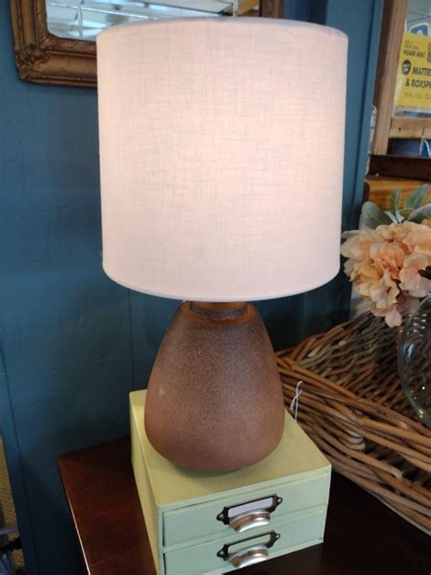 Brown Table Lamp W Dimmer Roth Brader Furniture