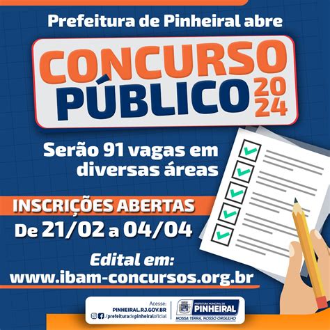 Prefeitura De Pinheiral Abre Concurso Público Com 91 Vagas Em Diversas