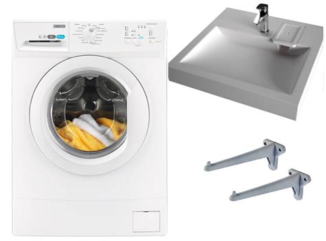 Комплект: стиральная машина Zanussi ZWSO 6100 V + раковина Solo Jazz ...