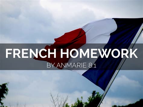 French Homework by Anmarie Joubert