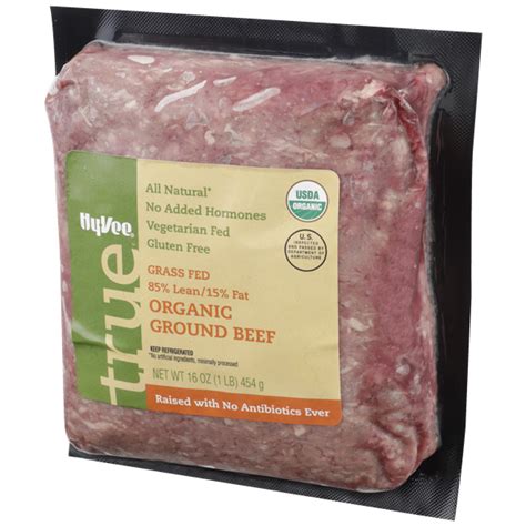 Hy Vee True Grass Fed 85 Lean Organic Ground Beef Hy Vee Aisles